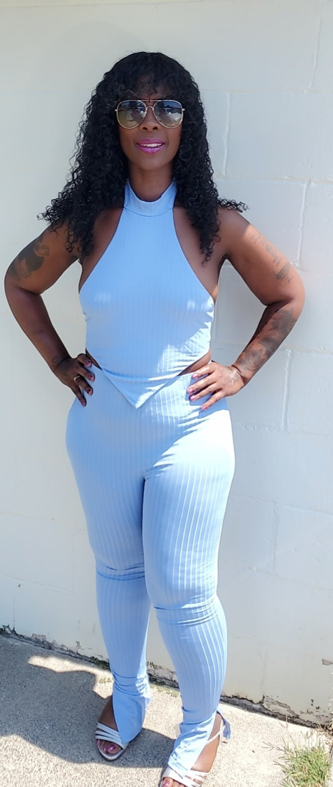 Two Piece Spandex Pants Set