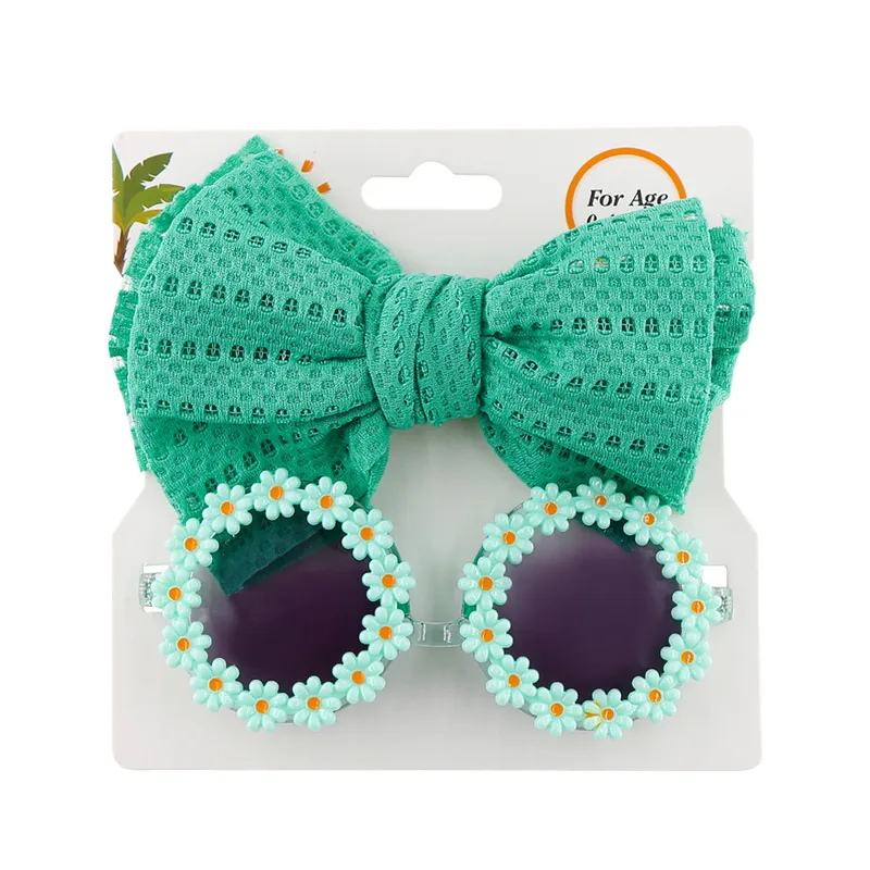 Royal Bow and Sunglasses Set