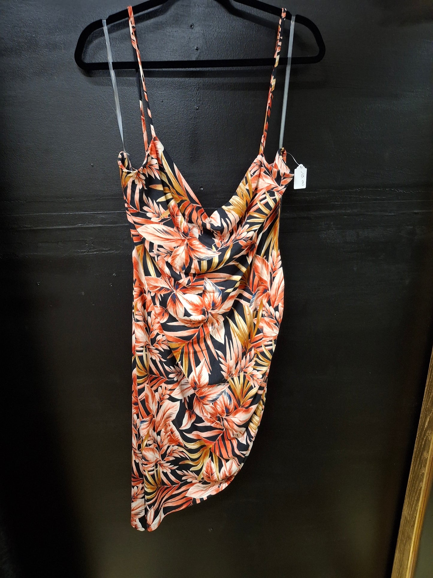Royal Floral Body Con Dress