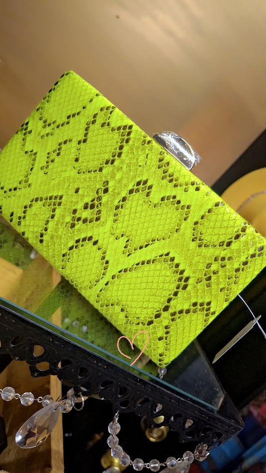 Royal Snake Skin Clutch